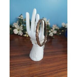 Copper Bracelet Twisted Handmade Art Beauty Jewelry Fashion Ethnic